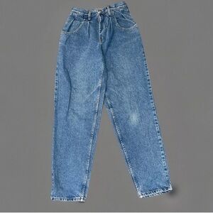 Vtg Y2K High Rise Mom Jeans Tapered Pleated